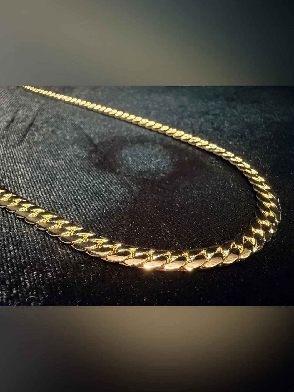 Miami Cuban 22in 6.5MM 14K Stamped gold filled necklace w/Box Lock RARE LENGTH